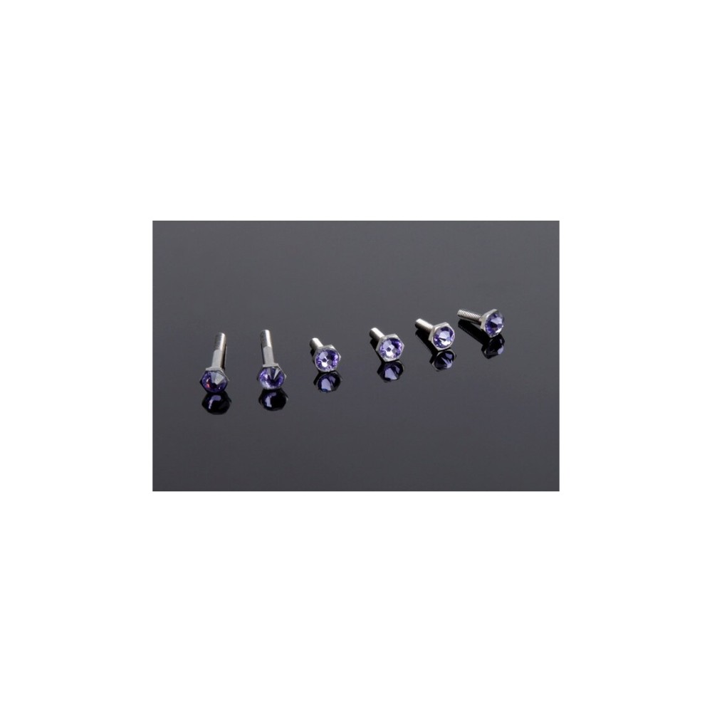 Hiro Seiko Crystal Screw (EX-1 KIY) [Purple] (SWAROVSKI Crystal) HS-69672