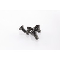 Hiro Seiko Alloy Hex Socket Flat Head Screw M3x6 [S-Black] ( 5 pcs) HS-69738