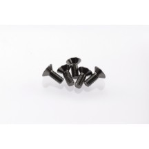 Hiro Seiko Alloy Hex Socket Flat Head Screw M3x8 [S-Black] ( 5 pcs) HS-69739