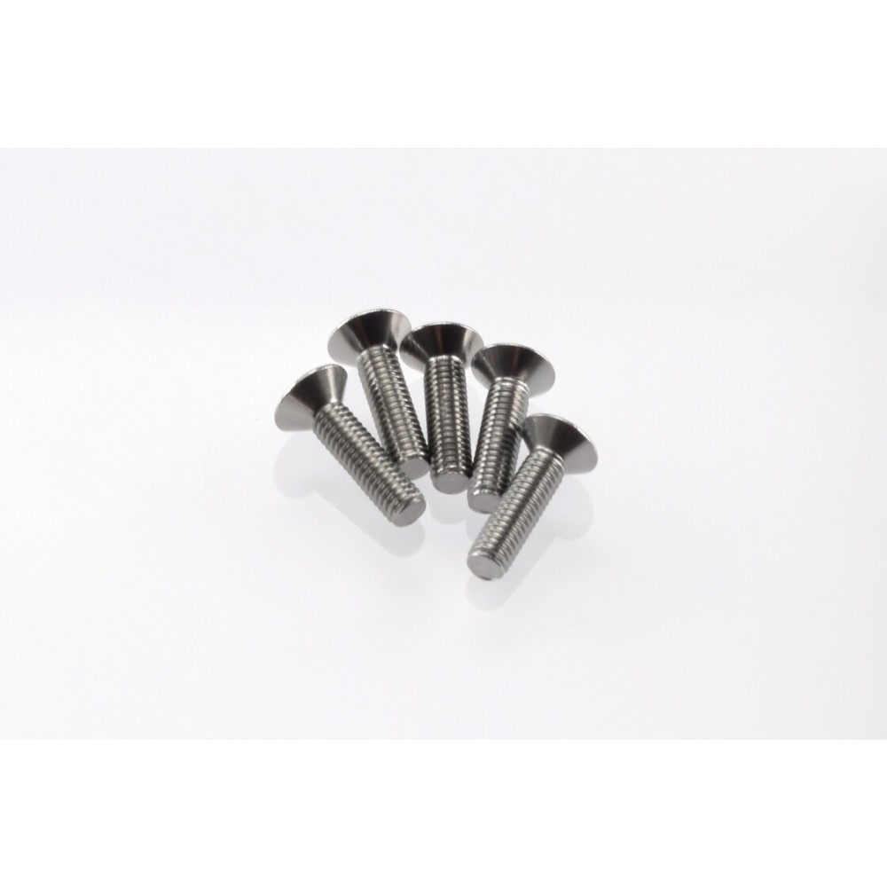 Hiro Seiko Alloy Hex Socket Flat Head Screw M3x12 [S-Black] ( 5 pcs) HS-69741