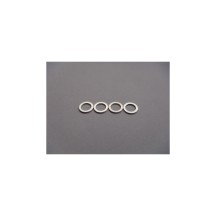 Hiro Seiko 4mm Alloy Spacer (0.5t) [Silver] (4 pcs) HS-69839