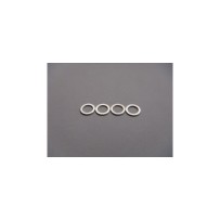 Hiro Seiko 4mm Alloy Spacer (0.5t) [Silver] (4 pcs) HS-69839