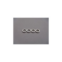 Hiro Seiko 4mm Alloy Spacer (1.0t) [Silver] (4 pcs) HS-69841