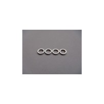 Hiro Seiko 4mm Alloy Spacer (1.0t) [Silver] (4 pcs) HS-69841