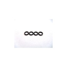Hiro Seiko 4mm Alloy Spacer (1.0t) [Black] (4 pcs) HS-69842