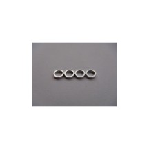 Hiro Seiko 4mm Alloy Spacer (1.5t) [Silver] (4 pcs) HS-69843