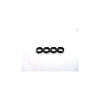 Hiro Seiko 4mm Alloy Spacer (1.5t) [Black] (4 pcs) HS-69844