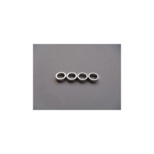 Hiro Seiko 4mm Alloy Spacer (2.0t) [Silver] (4 pcs) HS-69845