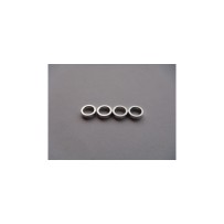 Hiro Seiko 4mm Alloy Spacer (2.0t) [Silver] (4 pcs) HS-69845