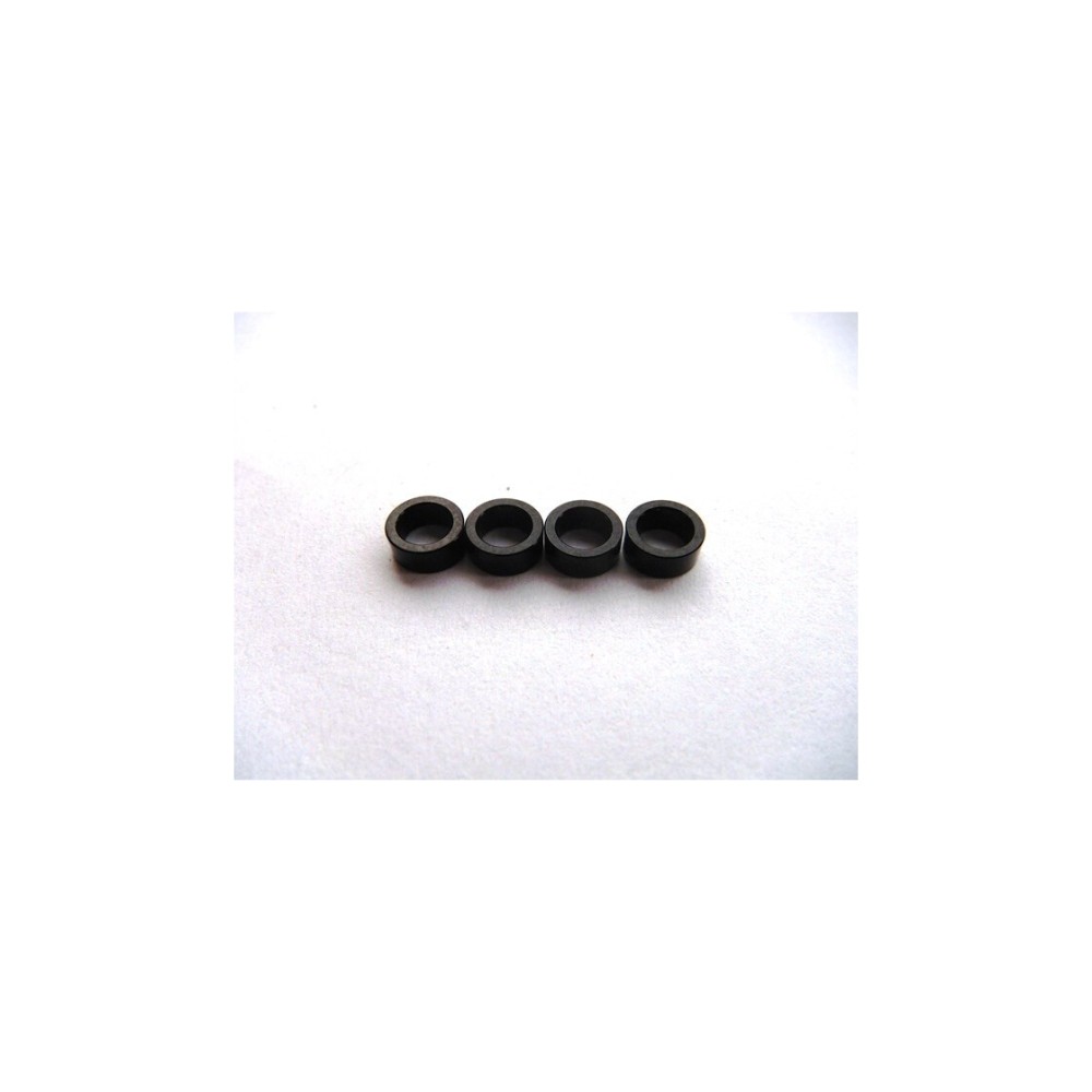 Hiro Seiko 4mm Alloy Spacer (3.0t) [Black] (4 pcs) HS-69848