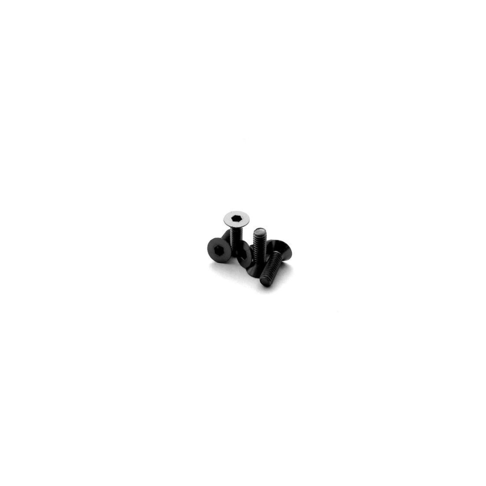 Hiro Seiko Alloy Hex Socket Flat Head Screw M3x10 [Black] ( 5 pcs) HS-69875
