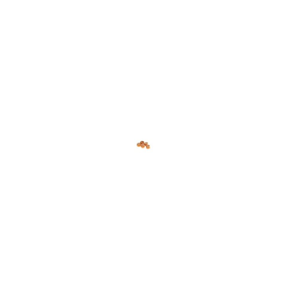 Hiro Seiko 2mm Alloy Nylon Nut (S_Size) [Orange] ( 5 pcs) HS-69877