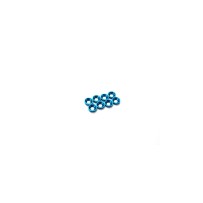 Hiro Seiko 3mm Alloy Countersunk Washer (S-Size) [T-Blue] ( 8 pcs) HS-69879