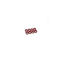 Hiro Seiko 3mm Alloy Countersunk Washer (S-Size) [Red] ( 8 pcs) HS-69882