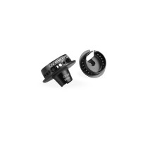 JConcepts Fin, shock 5mm off-set spring cup - black JCO2493-2