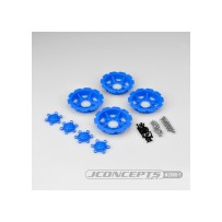 JConcepts Tracker wheel discs - blue fits - 3379 Dragon wheels JCO2668-1