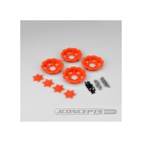 JConcepts Tracker wheel discs - orange fits - 3379 Dragon wheels JCO2668-6