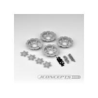 JConcepts Tracker wheel discs - silver fits - 3379 Dragon wheels JCO2668-8