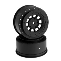 JConcepts Hazard - SC6.2 SC6.1 SC5M +3mm wider off-set - 12mm hex wheel - 2pc. - black JCO3344B