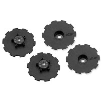 JConcepts Hazard - SC10.2 / SC10 4x4 - wheel dish - 4pc. - black - fits 3344 wheel JCO3344BD