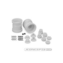 JConcepts Midwest 2.2 MT 12mm hex wheel with adaptors - white - 2pc. JCO3380W