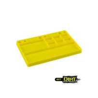 JConcepts Dirt Racing Products - parts tray, rubber material - yellow JCO8117