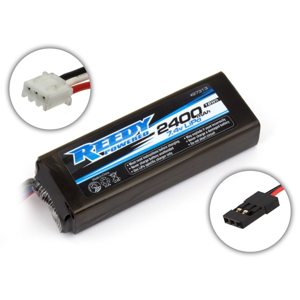 Reedy LiPo Pro TX/RX 2400mAh 7.4V Flat AE27313 Reedy LiPo Pro TX/RX 2400mAh 7.4V Flat AE27313
