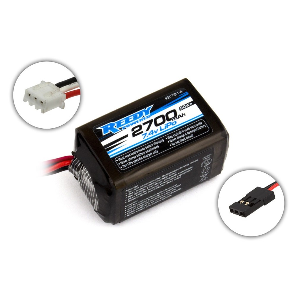 Reedy LiPo Pro RX 2700mAh 7.4V Hump AE27314