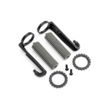 Traxxas Reservoirs shocks front (2) 3x8mm bcs (2) TRX10966-GRAY