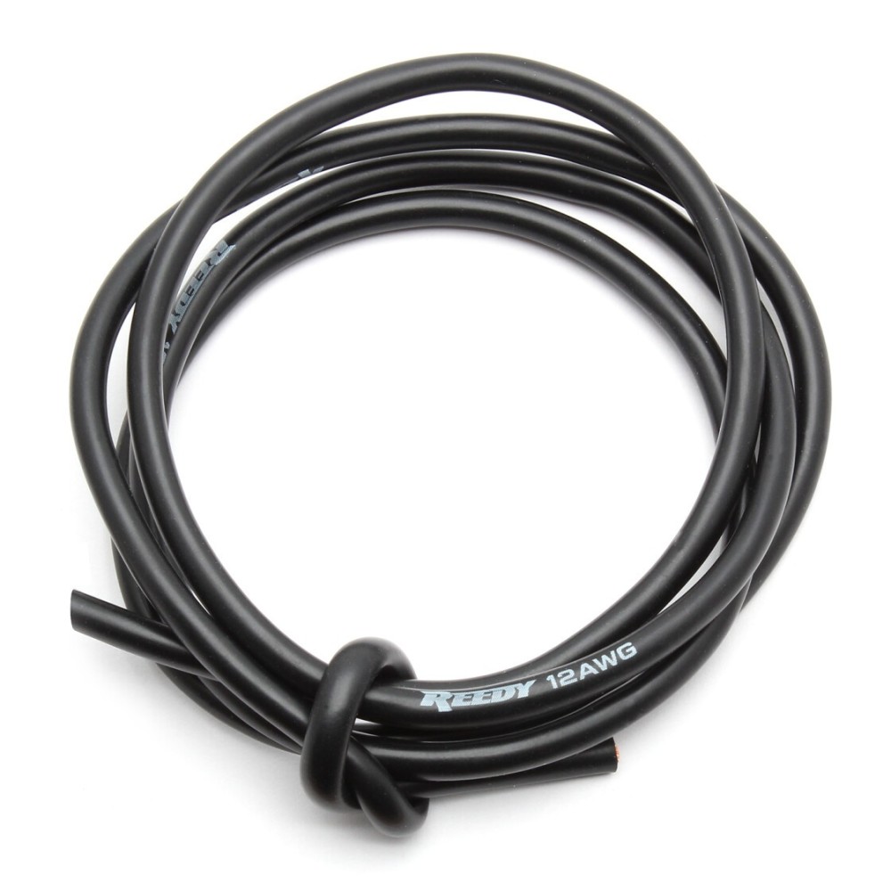 Reedy SILICONE WIRE 12AWG-BLK (1M) AE647