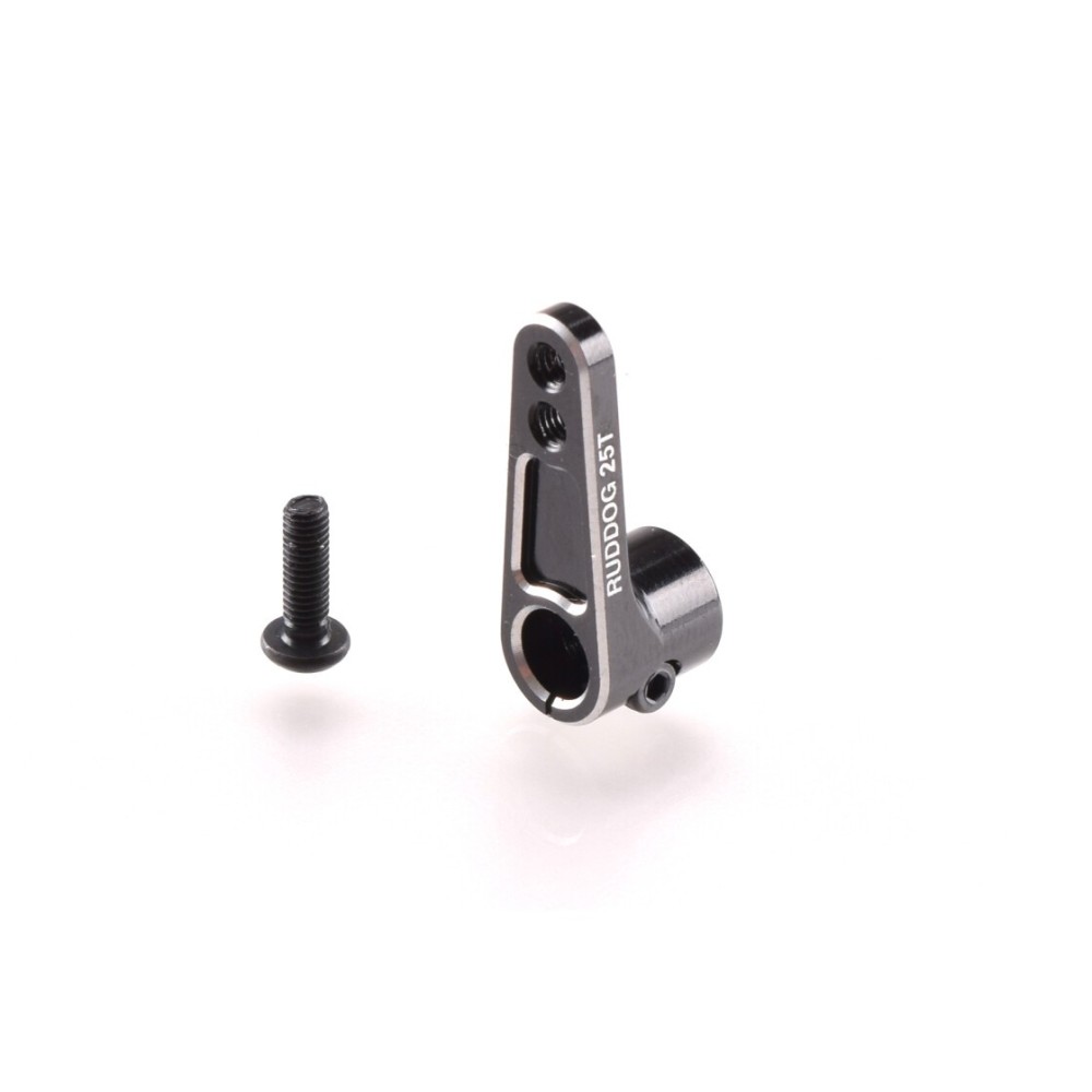 RUDDOG Aluminium Offset Servo Horn 25T Black RP-0085 RUDDOG Aluminium Offset Servo Horn 25T Black RP-0085