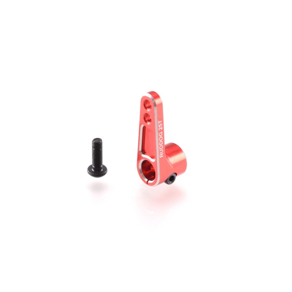 RUDDOG Aluminium Offset Servo Horn 25T Red RP-0088