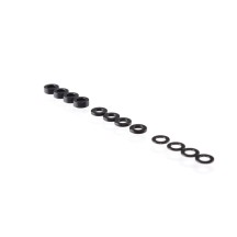 RUDDOG 3mm Washer Set Black (0.5mm/1.0mm/2.0mm) RP-0110-BLK