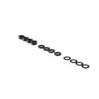RUDDOG 3mm Washer Set Black (0.5mm/1.0mm/2.0mm) RP-0110-BLK