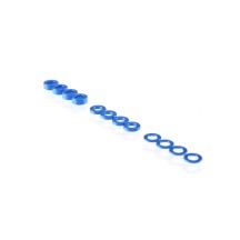 RUDDOG 3mm Washer Set Dark Blue (0.5mm/1.0mm/2.0mm) RP-0110-BLU