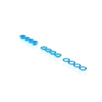 RUDDOG 3mm Washer Set Light Blue (0.5mm/1.0mm/2.0mm) RP-0110-LBL