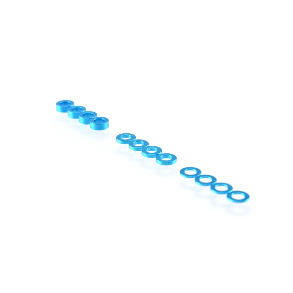 RUDDOG 3mm Washer Set Light Blue (0.5mm/1.0mm/2.0mm) RP-0110-LBL RUDDOG 3mm Washer Set Light Blue (0.5mm/1.0mm/2.0mm) RP-0110-LBL