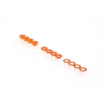RUDDOG 3mm Washer Set Orange (0.5mm/1.0mm/2.0mm) RP-0110-ORA