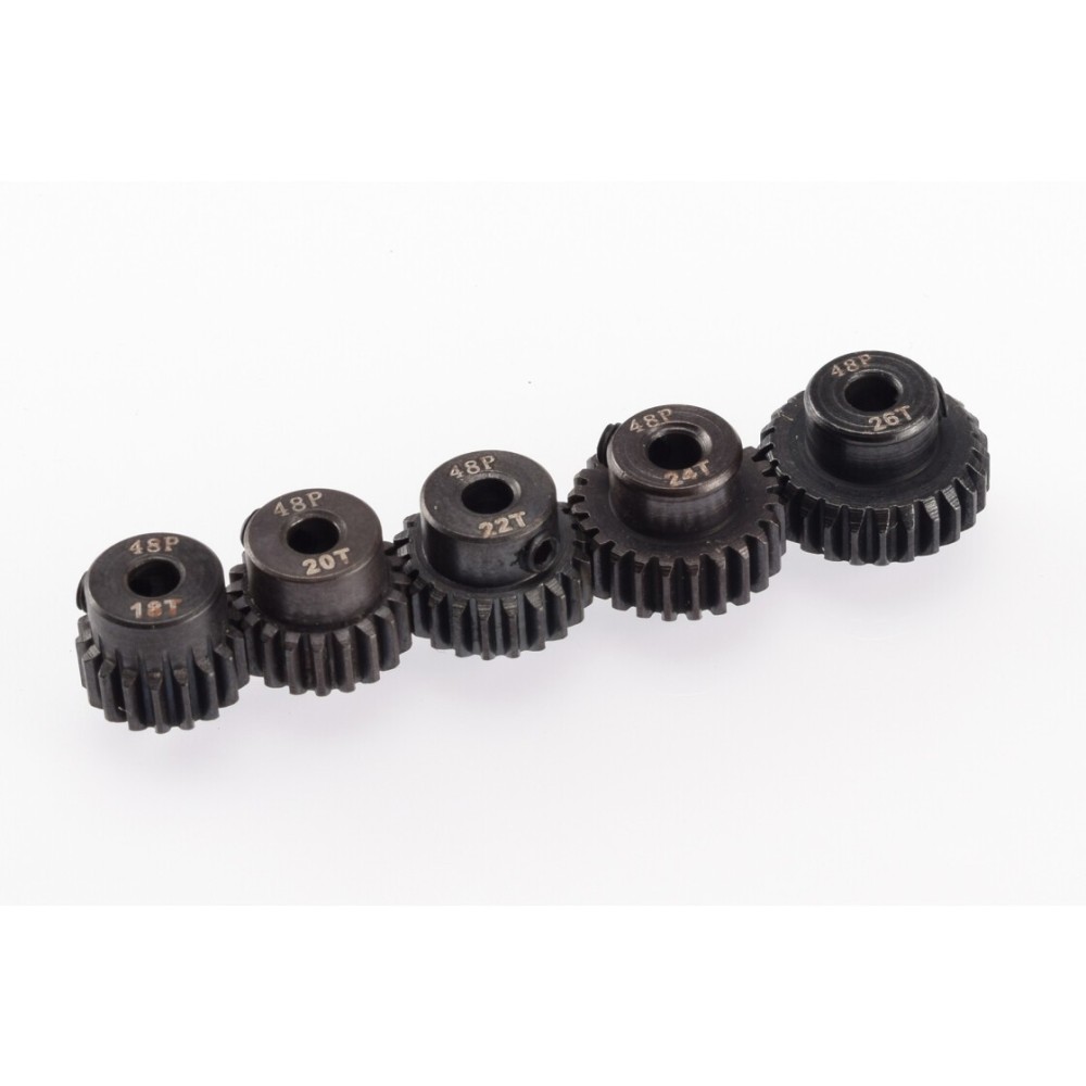 RUDDOG 48dp Steel Pinion 5-Pack Even (18,20,22,24,26T) RP-0130 RUDDOG 48dp Steel Pinion 5-Pack Even (18,20,22,24,26T) RP-0130