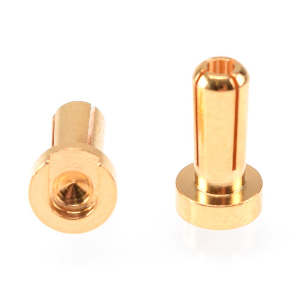 RUDDOG 4mm Gold Plug Male 12mm (2pcs) RP-0181 RUDDOG 4mm Gold Plug Male 12mm (2pcs) RP-0181