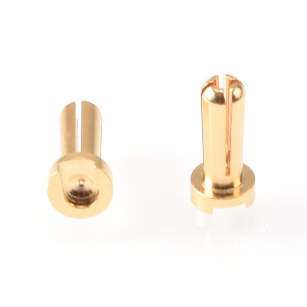 RUDDOG 4mm Gold Plug Male 14mm (2pcs) RP-0183 RUDDOG 4mm Gold Plug Male 14mm (2pcs) RP-0183