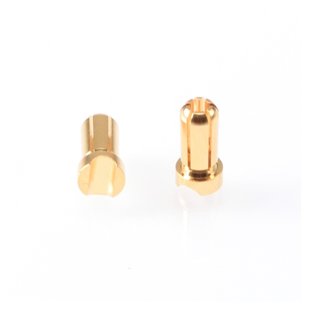 RUDDOG 5mm Gold Plug Male Short (2pcs) RP-0195 RUDDOG 5mm Gold Plug Male Short (2pcs) RP-0195