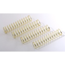 Muelles de amortiguador FT blandos dorados Team Associated AE25642