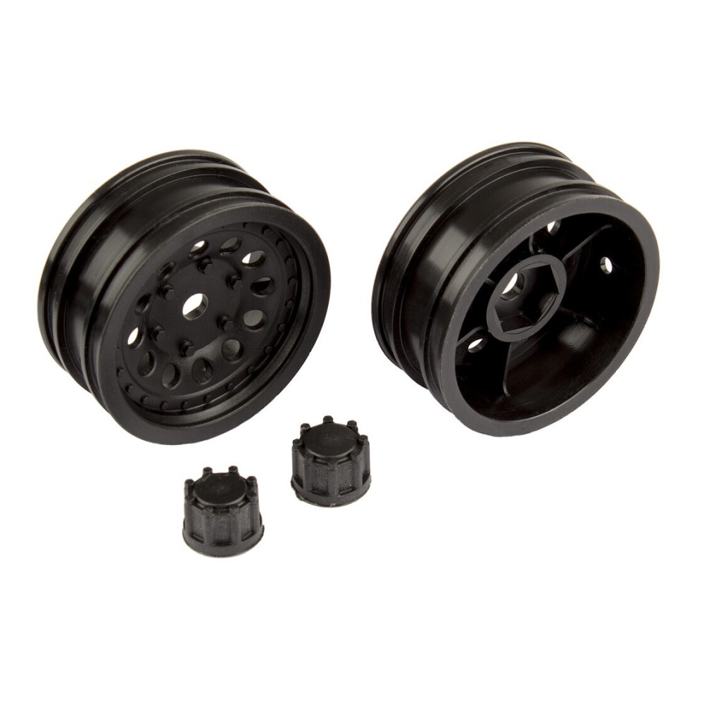Juego llantas negras CR12 Team Associated Juego llantas negras CR12 Team Associated