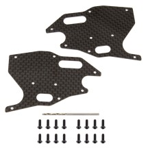 Refuerzos grafito brazos delanteros Team Associated AE81418