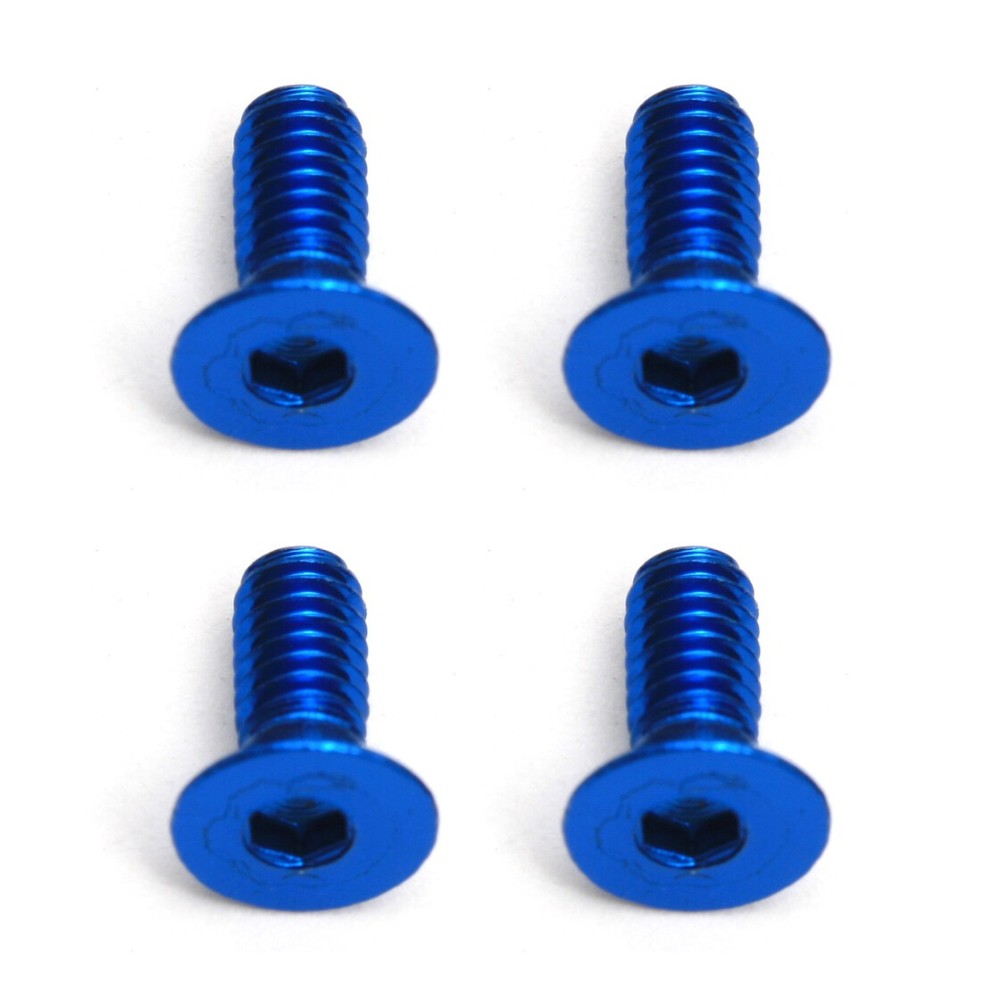 Tornillos FT aluminio azul 2.5x6 mm FHCS AE8549 Tornillos FT aluminio azul 2.5x6 mm FHCS AE8549