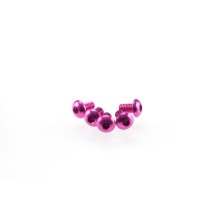 Hiro Seiko Alloy Hex Socket Button Head Screw M3x5 [Pink] 5pcs HS-48349