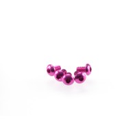 Hiro Seiko Alloy Hex Socket Button Head Screw M3x5 [Pink] 5pcs HS-48349