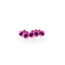 Hiro Seiko Alloy Hex Socket Button Head Screw M3x6 [Pink] 5pcs HS-48350
