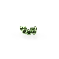 Hiro Seiko Alloy Hex Socket Button Head Screw M3x5 [Green] 5pcs HS-48360
